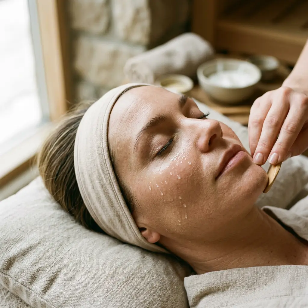 Skin being prepared for treatment at Fiona's Day Spa, the Coon Rapids studio offering CO2 fractional resurfacing consultations